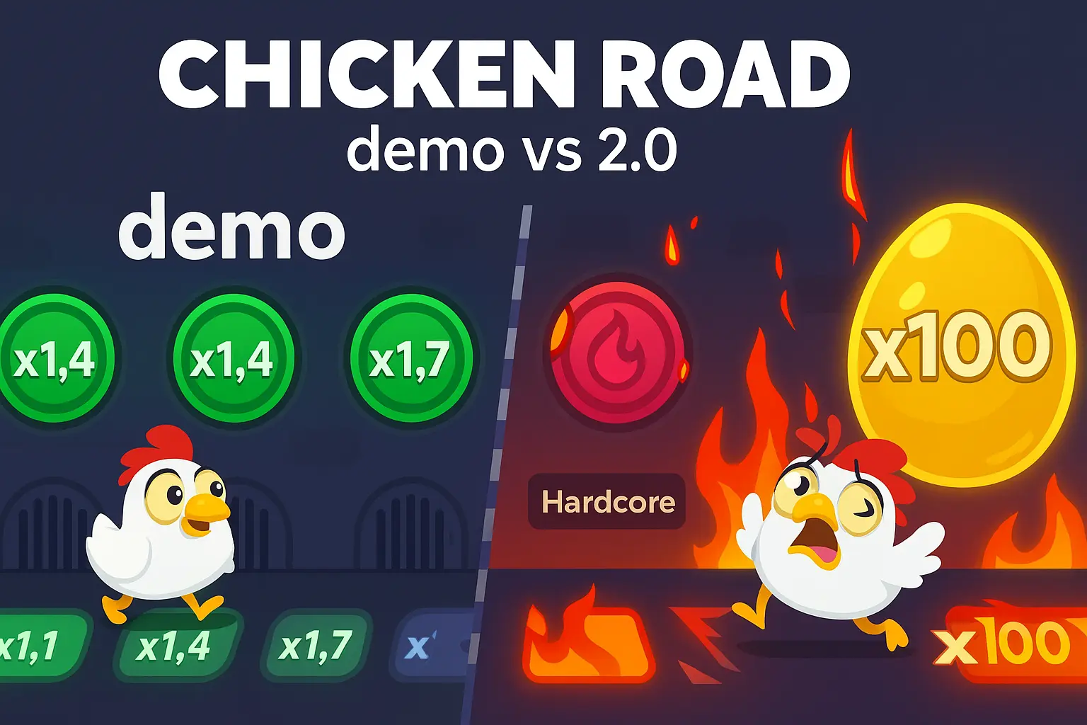 Chicken Road Demo Vs Chicken Road 2.0 — Porównanie Wersji
